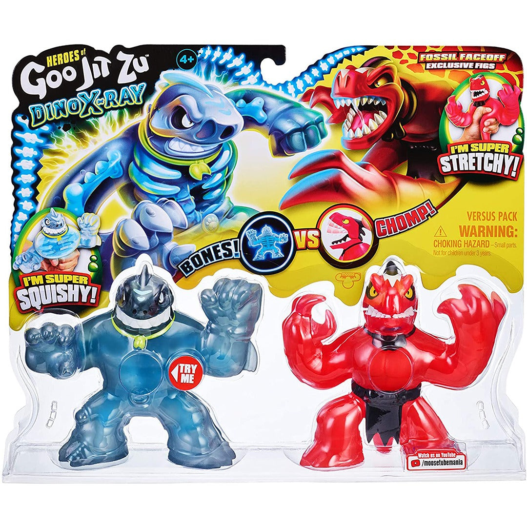 Buy Goo Jit Zoo Dino X-Ray Fossil Faceoff Versus Pack Thrash Vs Verapz | Yallatoys.com