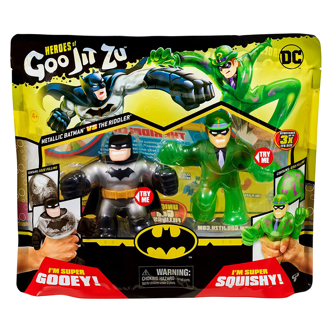 Buy Goo Jit Zu DC Versus Pack Metallic Batman Vs The Riddler | Yallatoys.com