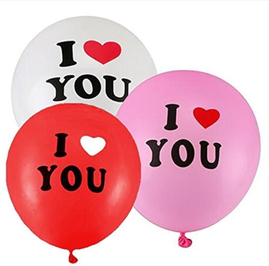 20pcs Balloons I Love You