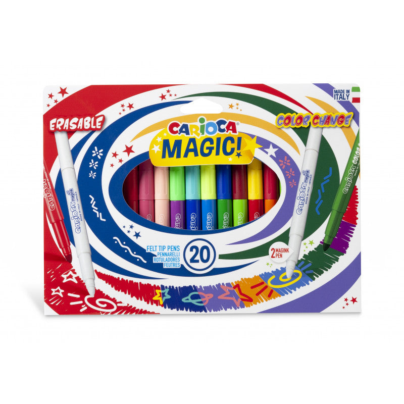 Buy Carioca Magic Markers 20pcs Felt Tip Pens | Yallatoys.com