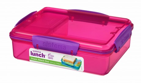 Buy Sistem 975ml Snack Attack Duo Lunch Box (Sold Separately Subject to Availability) | Yallatoys.com
