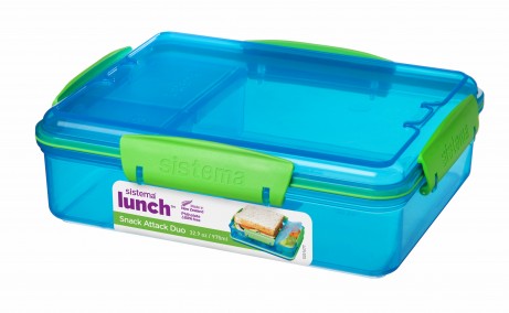 Buy Sistem 975ml Snack Attack Duo Lunch Box (Sold Separately Subject to Availability) | Yallatoys.com