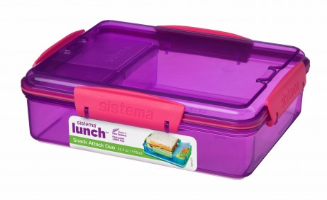 Buy Sistem 975ml Snack Attack Duo Lunch Box (Sold Separately Subject to Availability) | Yallatoys.com