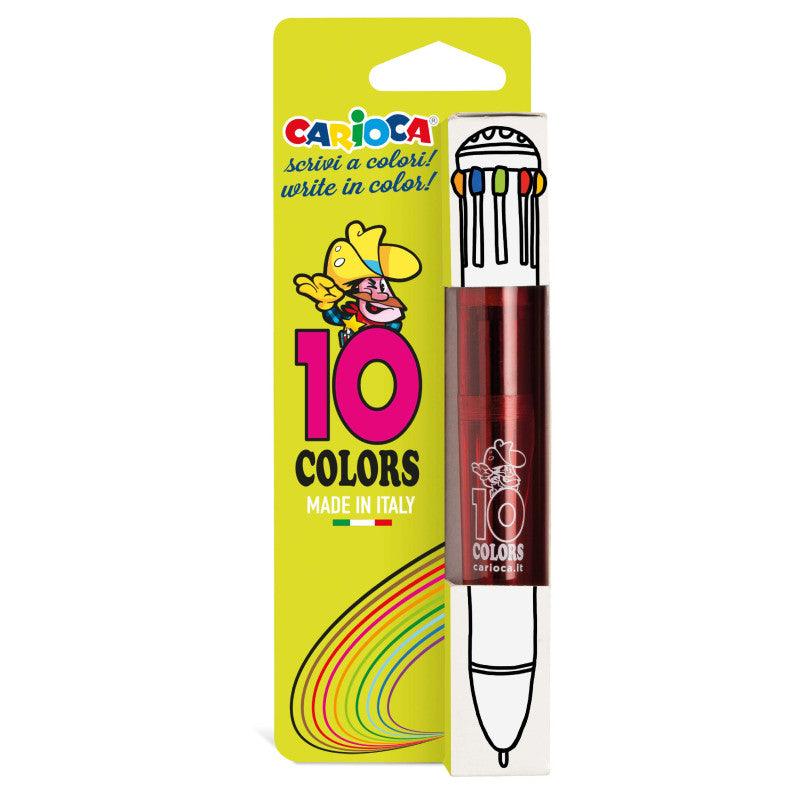 Buy Carioca 10 Colors Fluo 1pc | Yallatoys.com