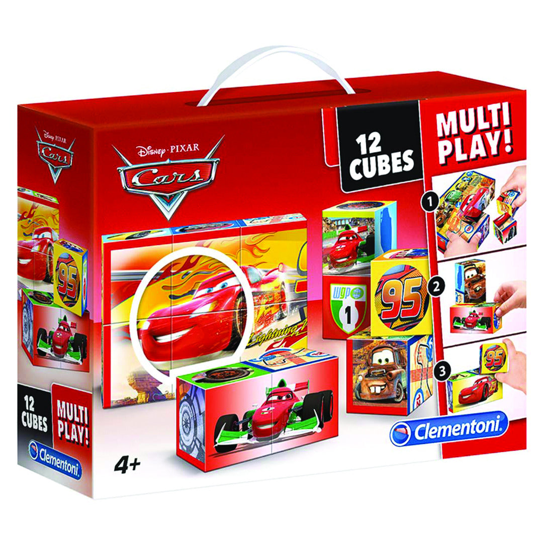 Buy Clementoni Multi Play Puzzle Cubes Disney Cars 12 Pcs | Yallatoys.com