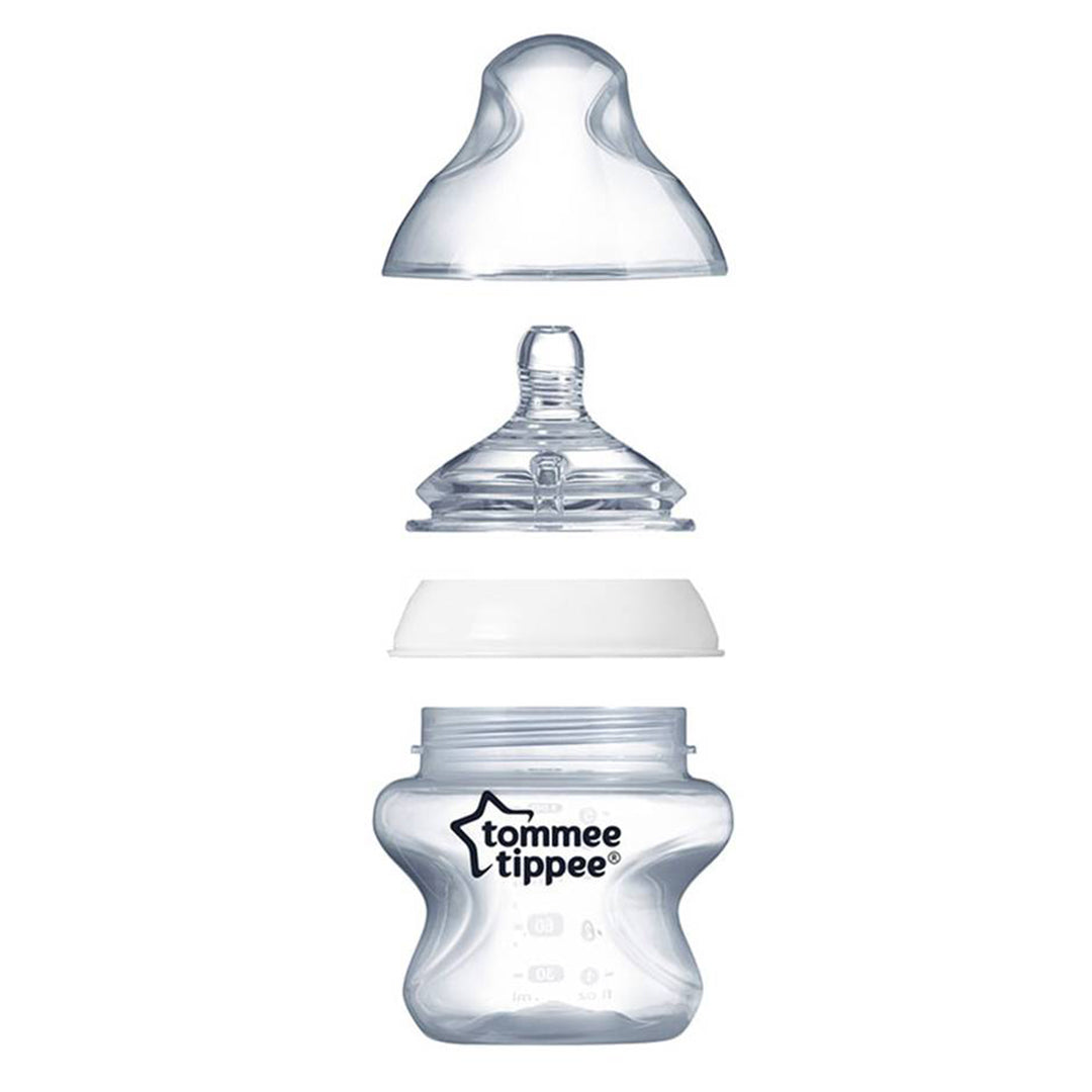 Buy Tommee Tippee Closer To Nature Feeding Bottle 150ml 6pieces Clear Set | Yallatoys.com
