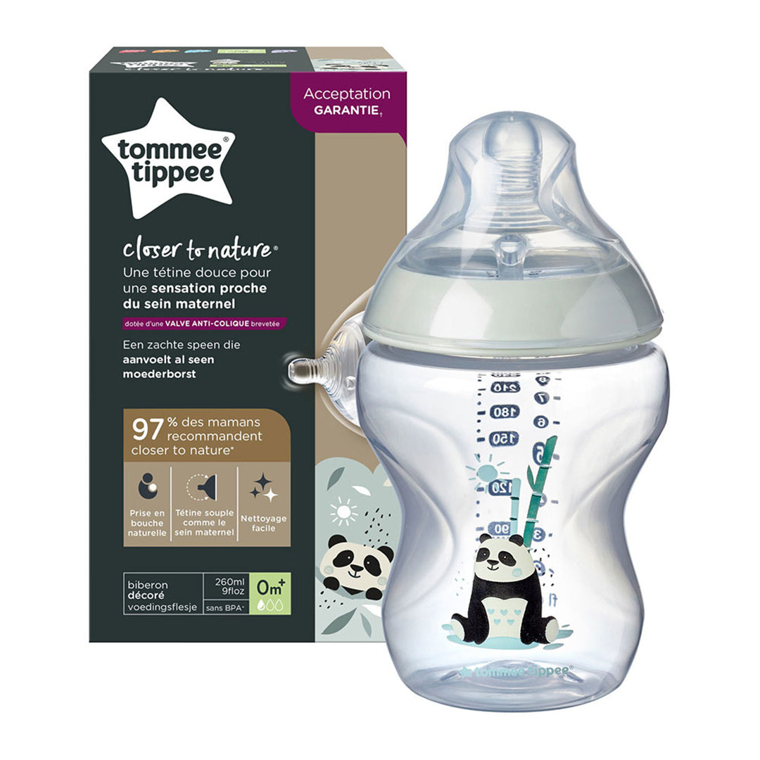 Buy Tommee Tippee Closer To Nature Feeding Plastic Bottle 260ml 1piece Girl | Yallatoys.com