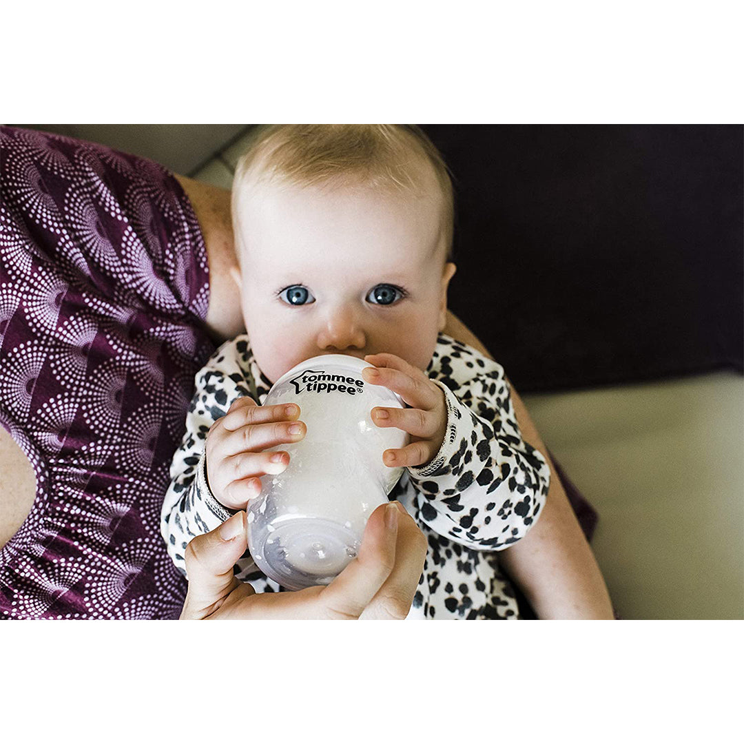 Buy Tommee Tippee Closer To Nature Feeding Bottle  260Ml X 2  Clear | Yallatoys.com