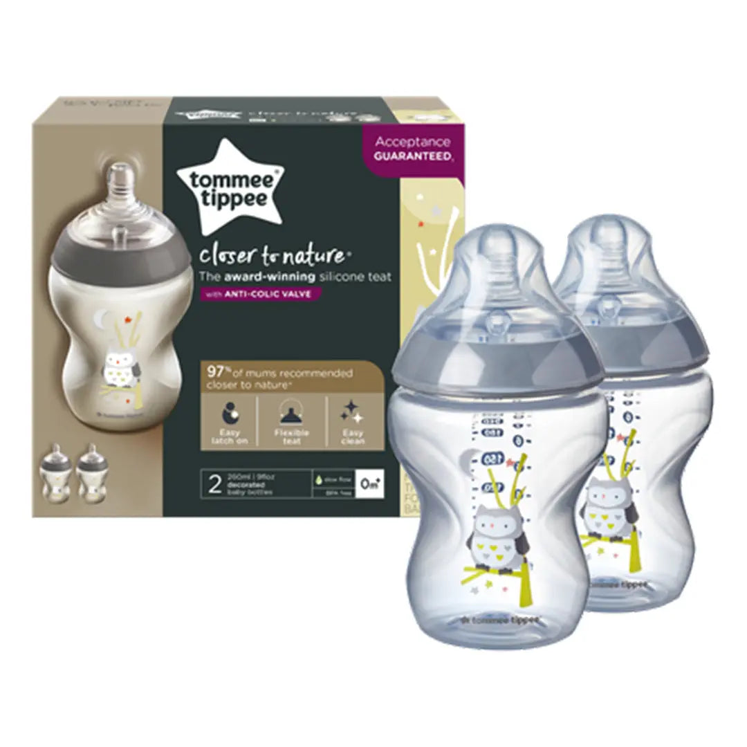 Tommee Tippee Closer To Nature Feeding Plastic Bottle 260ml 2pieces Tommee Tippee