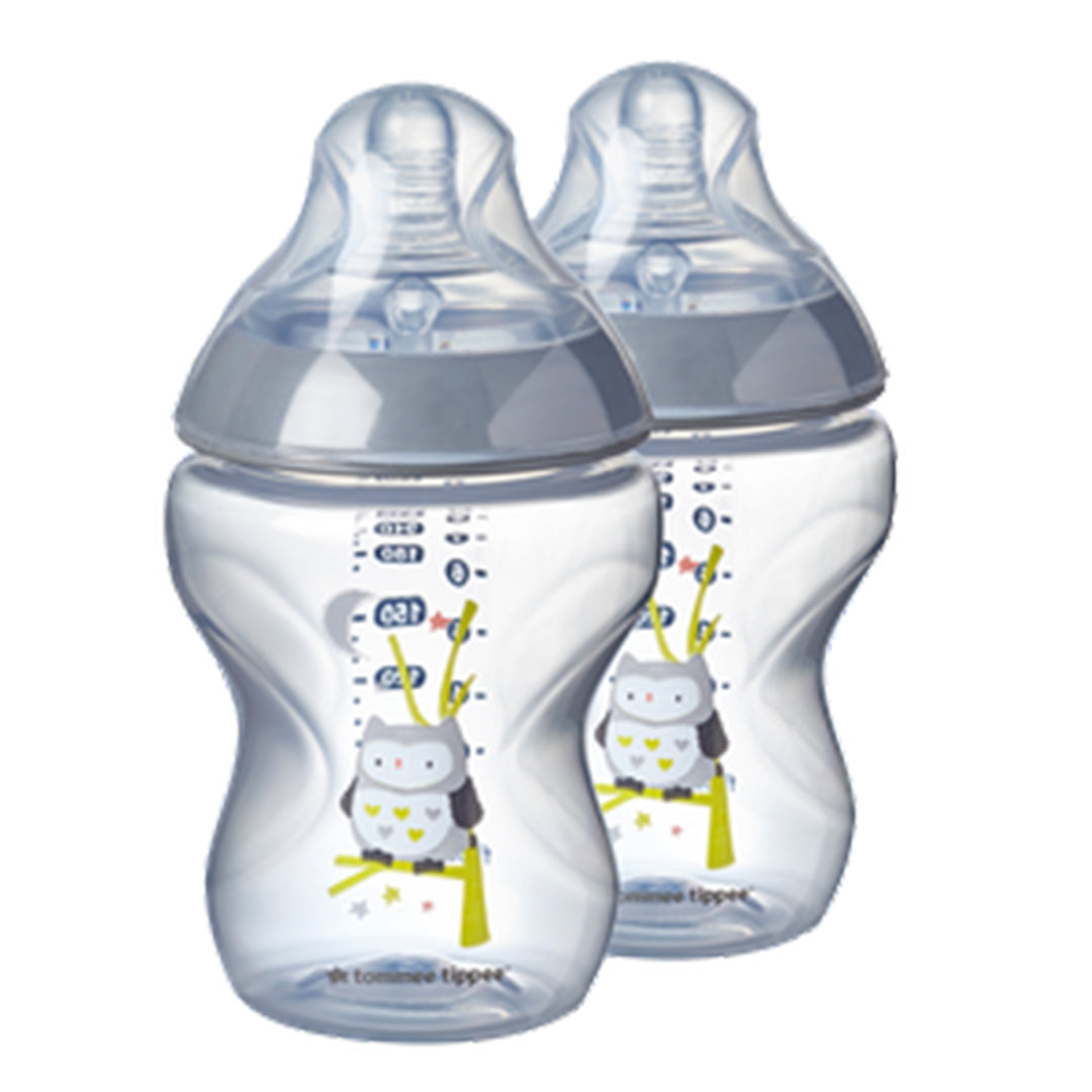 Buy Tommee Tippee Closer To Nature Feeding Plastic Bottle 260ml 2pieces | Yallatoys.com
