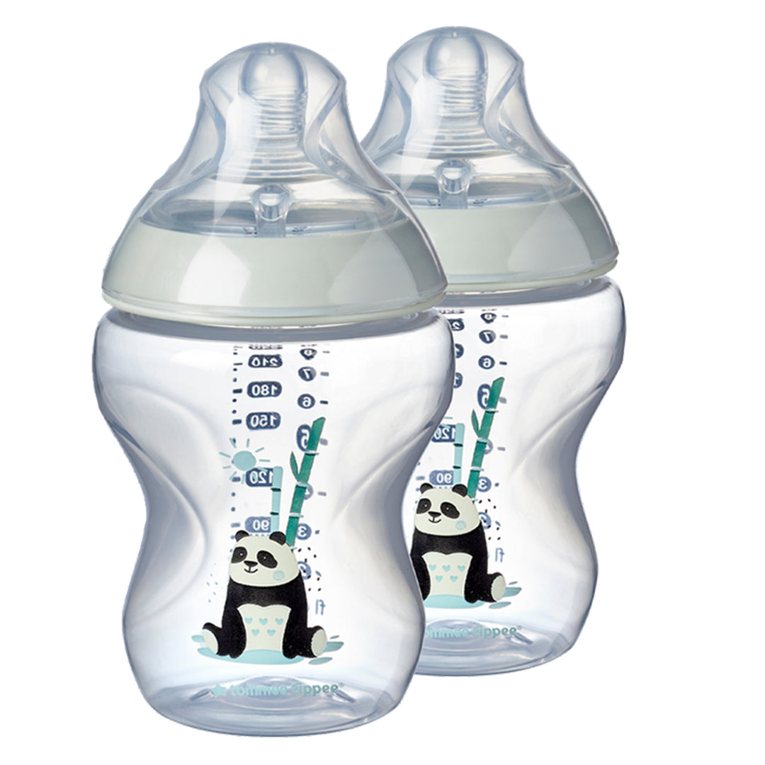 Buy Tommee Tippee Closer To Nature Feeding Plastic Bottle 260ml 2pieces Girl | Yallatoys.com