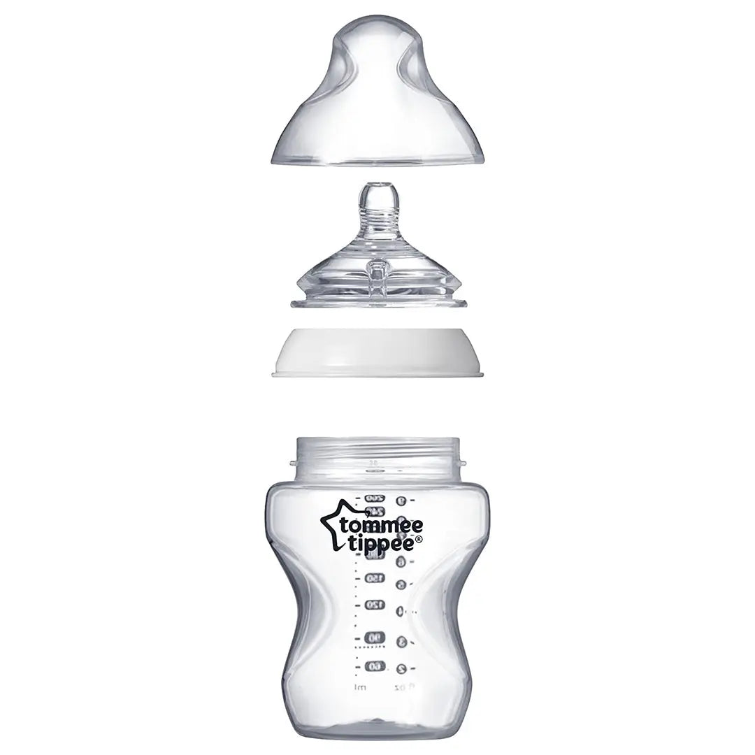Tommee Tippee Closer To Nature Feeding Bottle 260ml 6pieces Clear Set Tommee Tippee Yallatoys