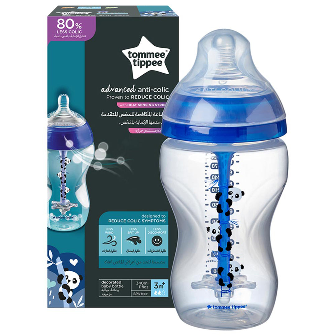 Buy Tommee Tippee Advanced Anti-Colic Feeding Bottle 340ml 1piece Boy | Yallatoys.com