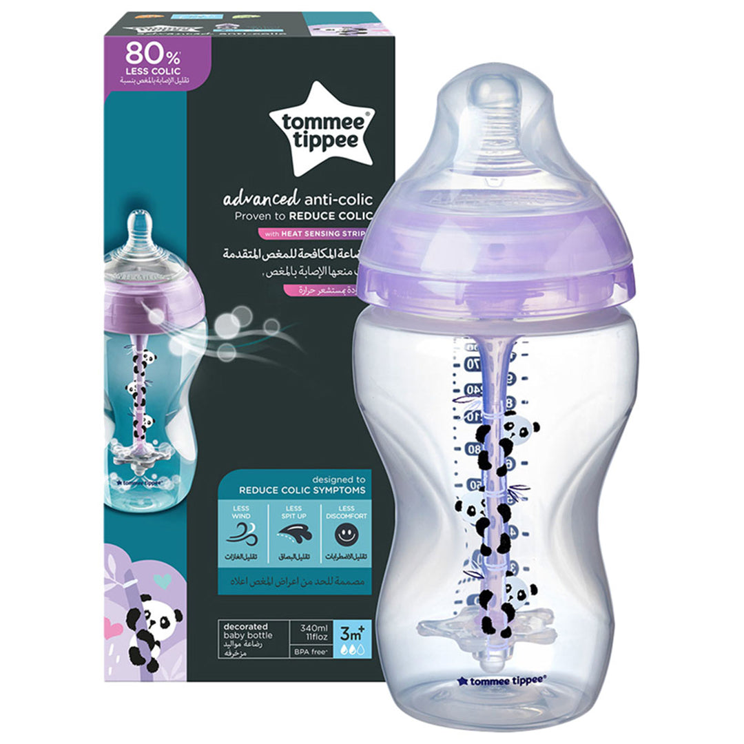 Buy Tommee Tippee Advanced Anti-Colic Feeding Bottle 340ml 1piece Girl | Yallatoys.com