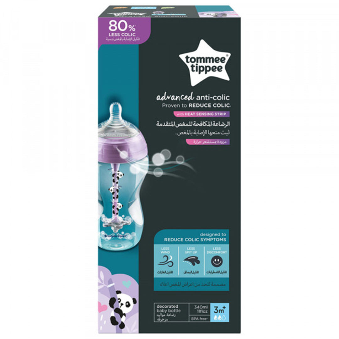 Buy Tommee Tippee Advanced Anti-Colic Feeding Bottle 340ml 1piece Girl | Yallatoys.com