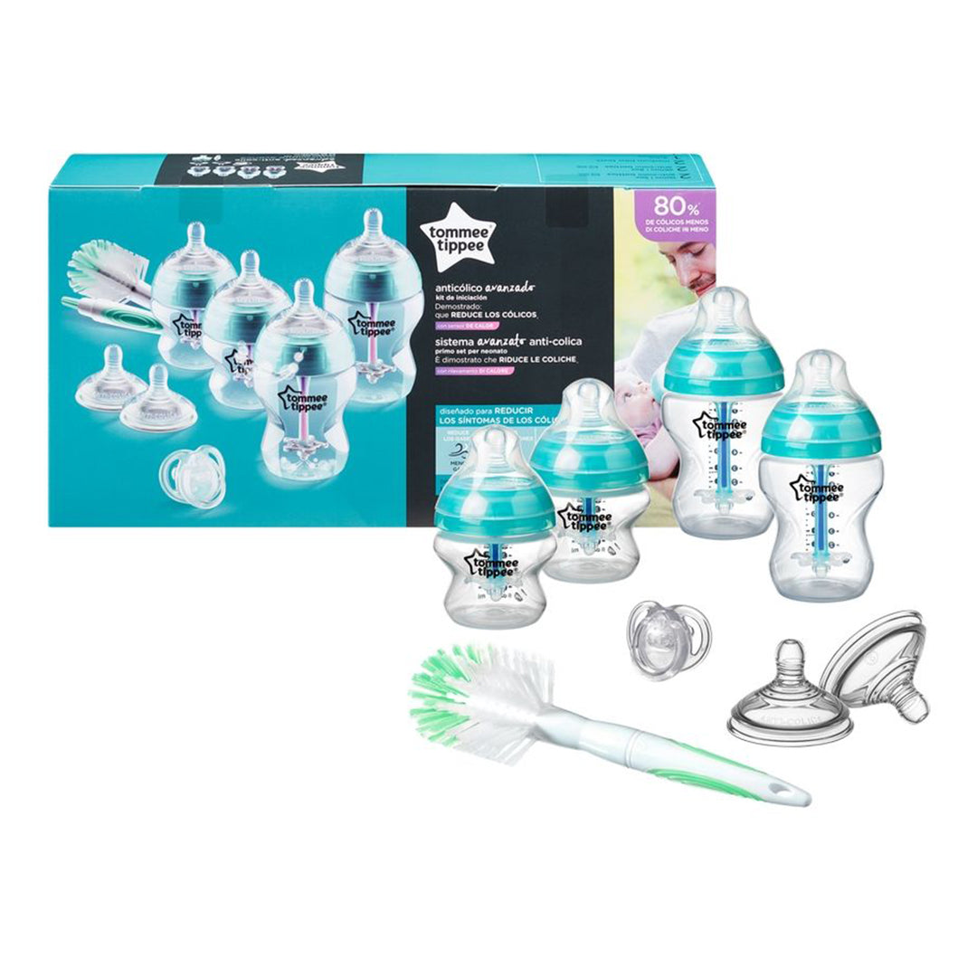 Buy Tommee Tippee Advanced Anti-Colic Feeding Bottle Kit Starter Set Blue | Yallatoys.com