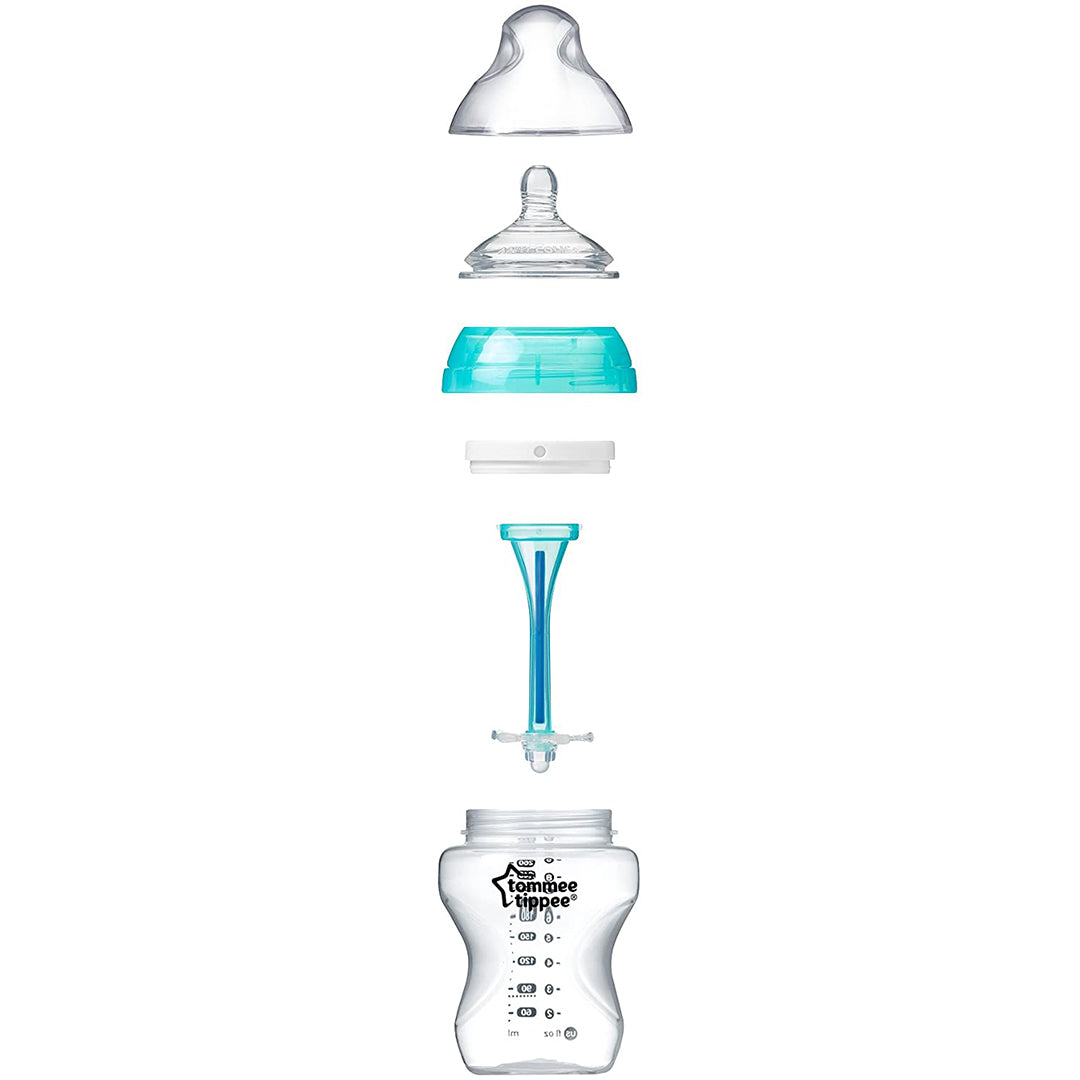Buy Tommee Tippee Advanced Anti-Colic Feeding Bottle Kit Starter Set Blue | Yallatoys.com