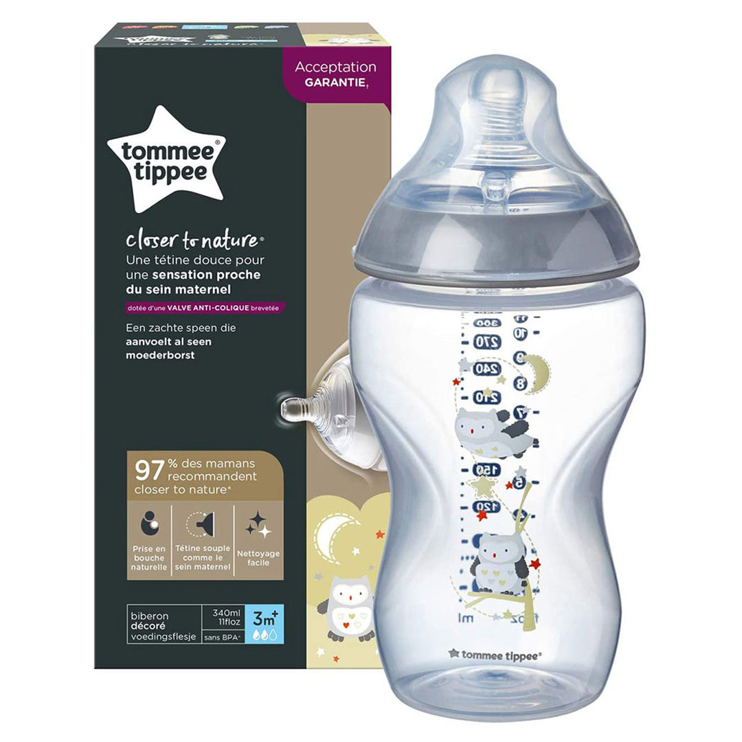 Buy Tommee Tippee Closer To Nature Feeding Plastic Bottle 340ml 1piece Boy | Yallatoys.com