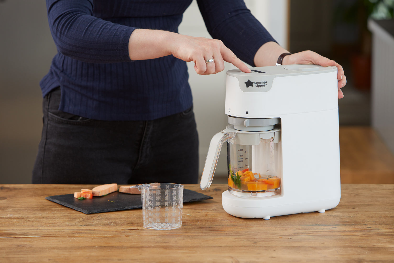 Tommee Tippee Quick Cook Baby Food Steamer Blender-White Tommee Tippee Yallatoys