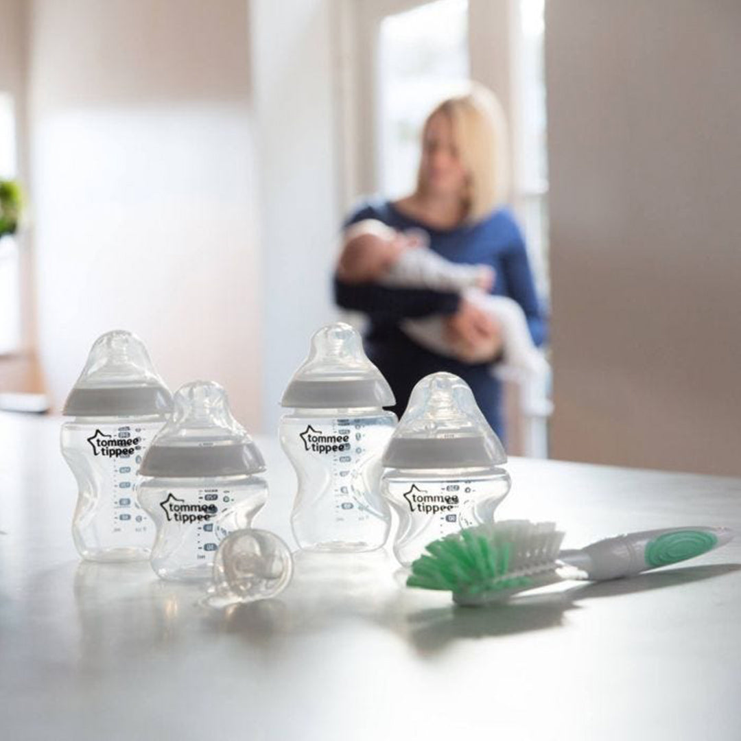 Buy Tommee Tippee Closer To Nature Feeding Bottle Kit Starter Clear Set | Yallatoys.com