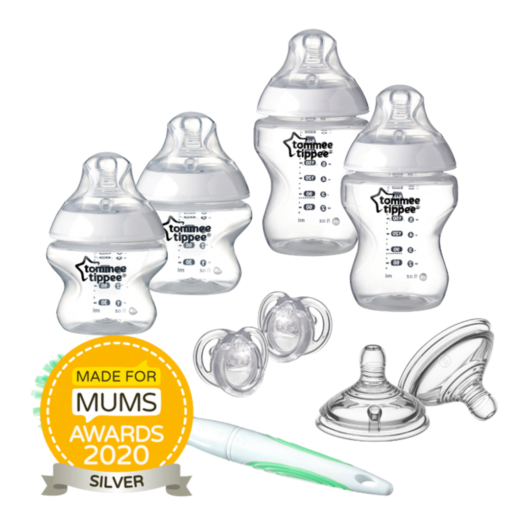 Buy Tommee Tippee Closer To Nature Feeding Bottle Kit Starter Clear Set | Yallatoys.com