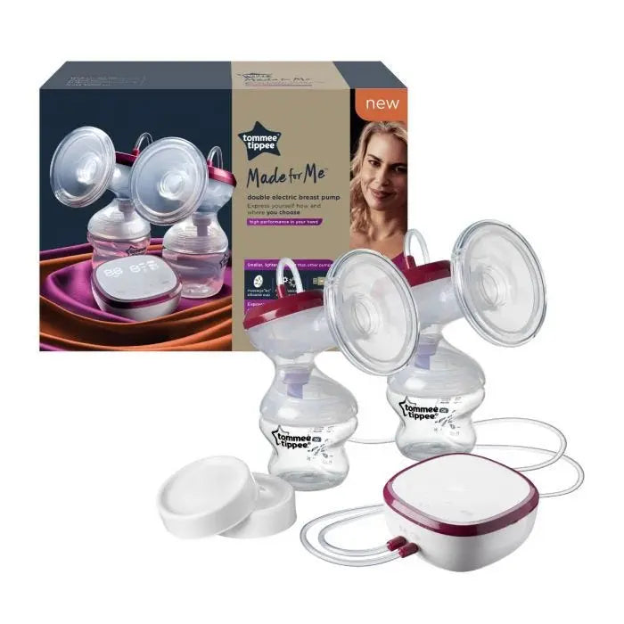 Tommee Tippee Made For Me Double  Electric Breast Pump  Very Quiet Usb Rechargeable & Portable Unit With Massage & Express Modes Tommee Tippee Yallatoys