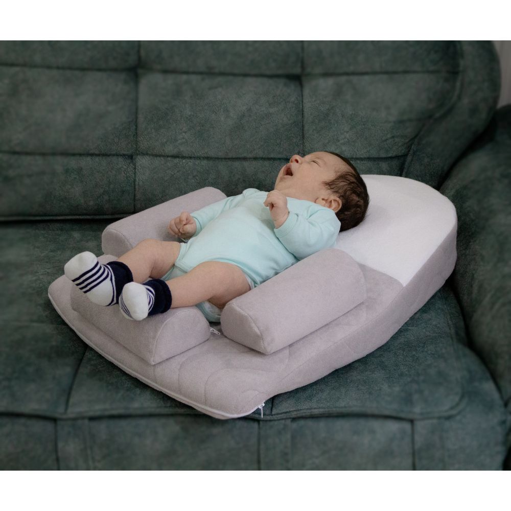 Babyjem Anti Colic Sleeping Pillow With Cherry Seed Grey Babyjem Yallatoys
