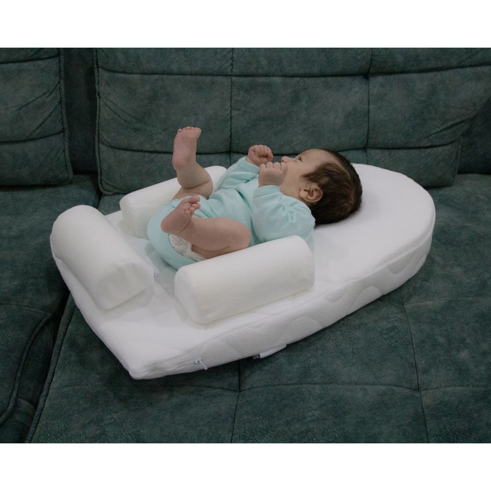 Babyjem Anti Colic Sleeping Pillow With Cherry Seed White Babyjem Yallatoys