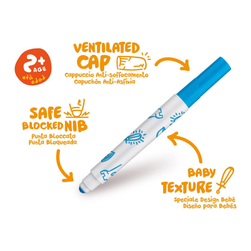 Buy Carioca Valorous Marker Baby 12pcs | Yallatoys.com