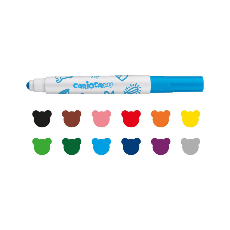 Buy Carioca Valorous Marker Baby 12pcs | Yallatoys.com