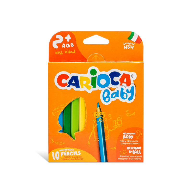 Buy Carioca Color Pencil Maxi Set Of 10pcs | Yallatoys.com