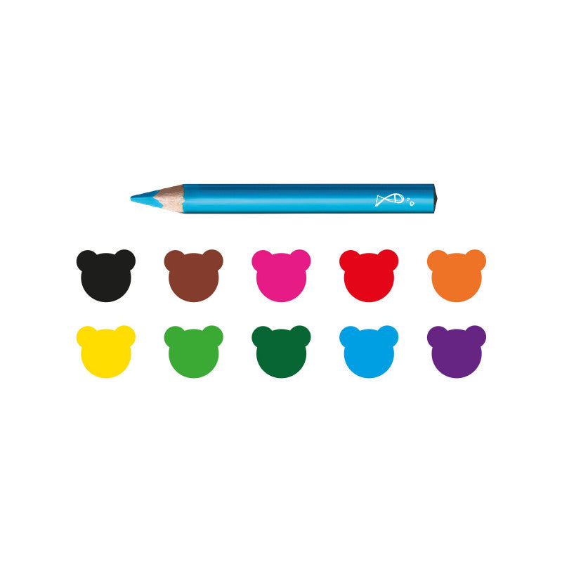 Buy Carioca Color Pencil Maxi Set Of 10pcs | Yallatoys.com
