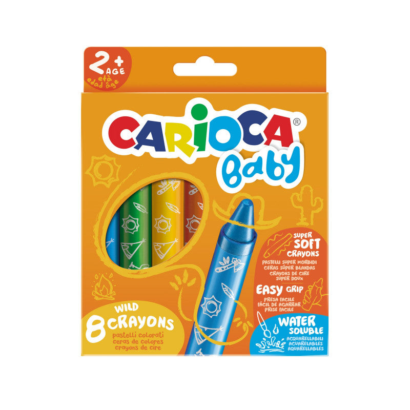 Buy Carioca Crayons Wild Set Of 8pcs Watersoluble | Yallatoys.com
