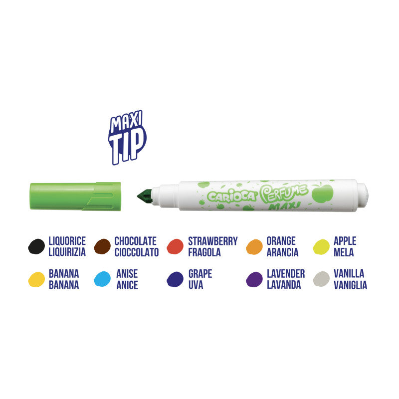 Buy Carioca Felt Tip Pens Perfume Maxi 10pcs | Yallatoys.com