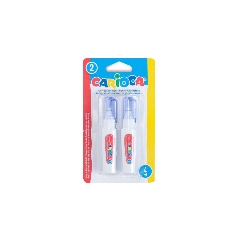 Buy Carioca Corrector Pen Mini 4ml 2pcs | Yallatoys.com