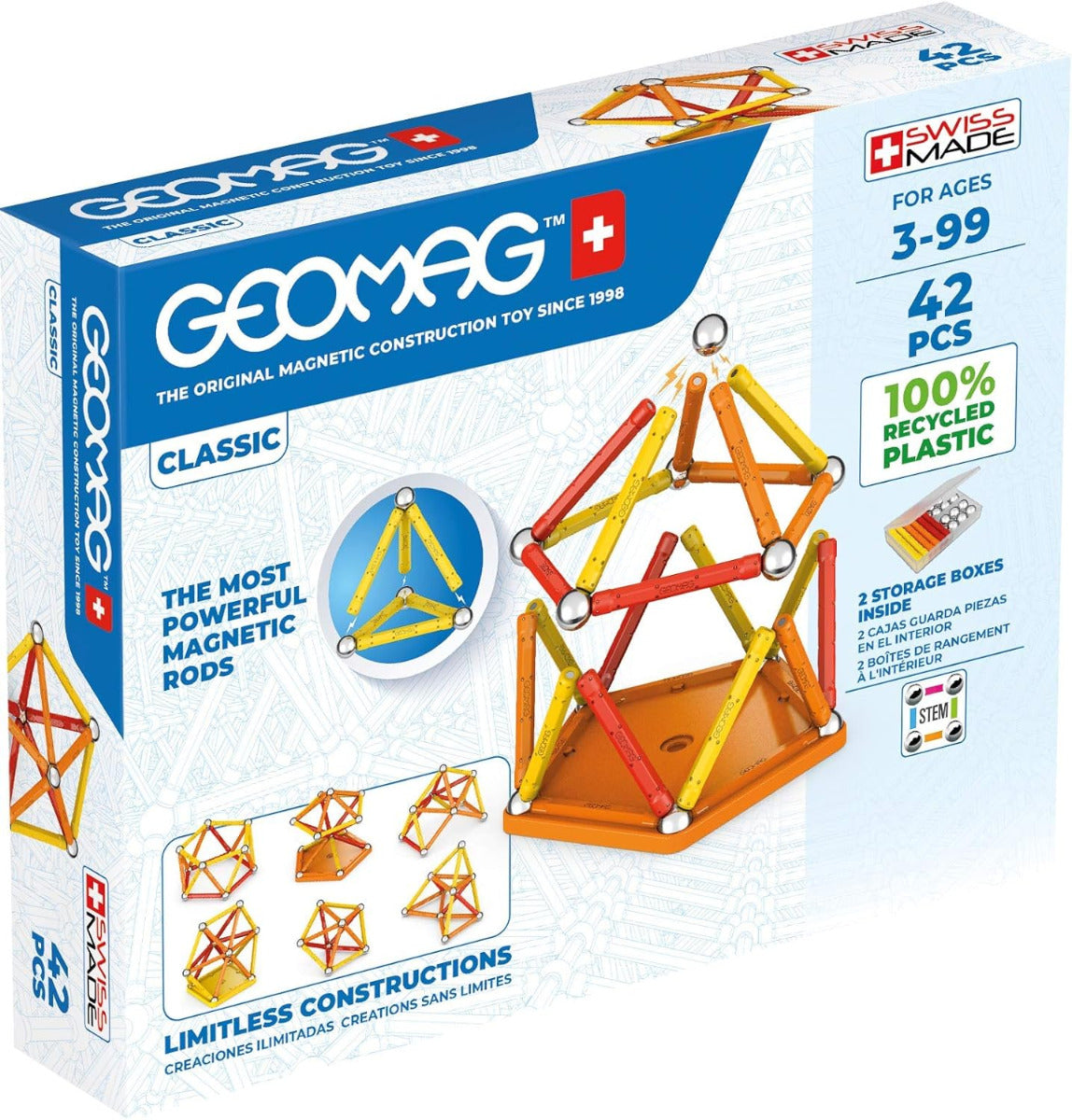 42 Piece Magnetic Building Set