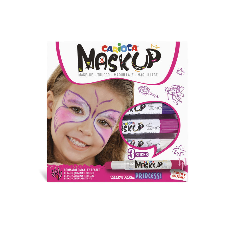 Buy Carioca Face Paint Mask Up Princess 3pcs | Yallatoys.com
