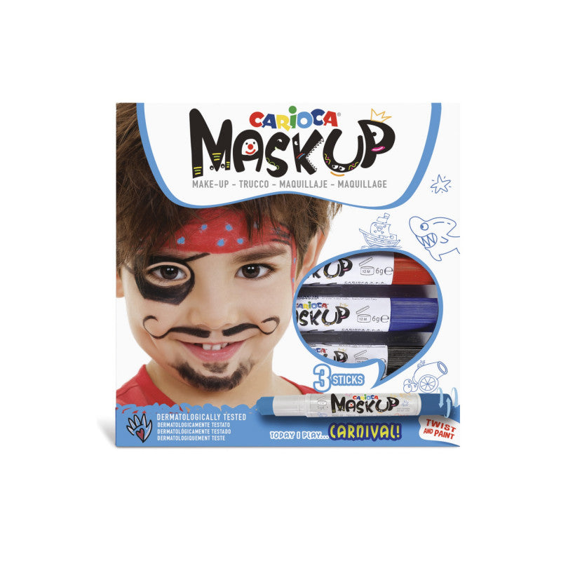 Buy Carioca Face Paint Mask Up Carnival 3pcs | Yallatoys.com