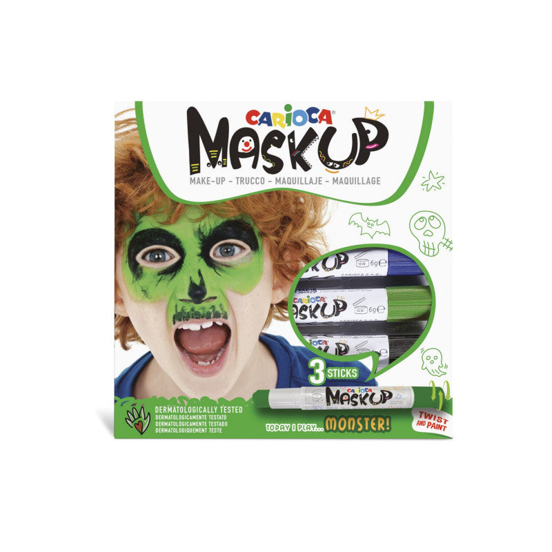 Buy Carioca Face Paint Mask Up Monster 3pcs | Yallatoys.com