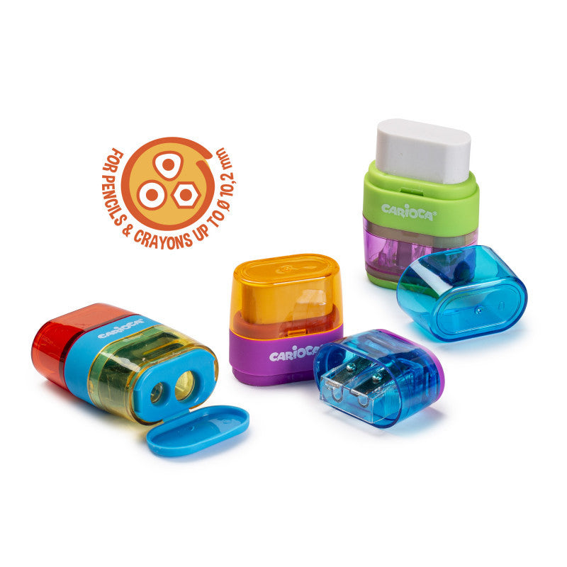 Buy Carioca Sharpener 2 Hole With Eraser 1pc (Sold Separately Subject To Availability) | Yallatoys.com
