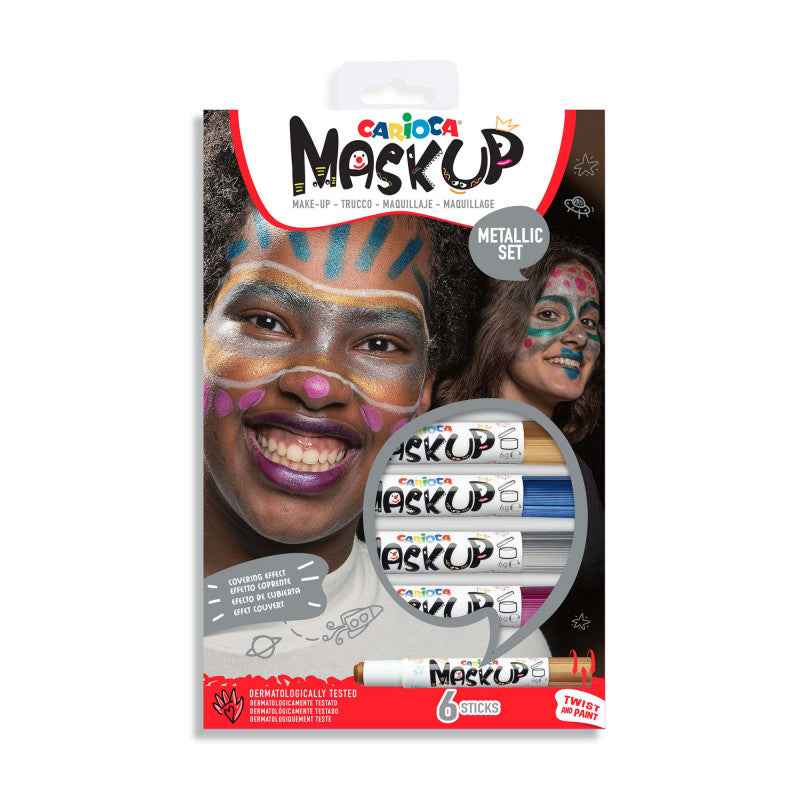 Buy Carioca Make Up Mask Up Metallic 6pcs | Yallatoys.com