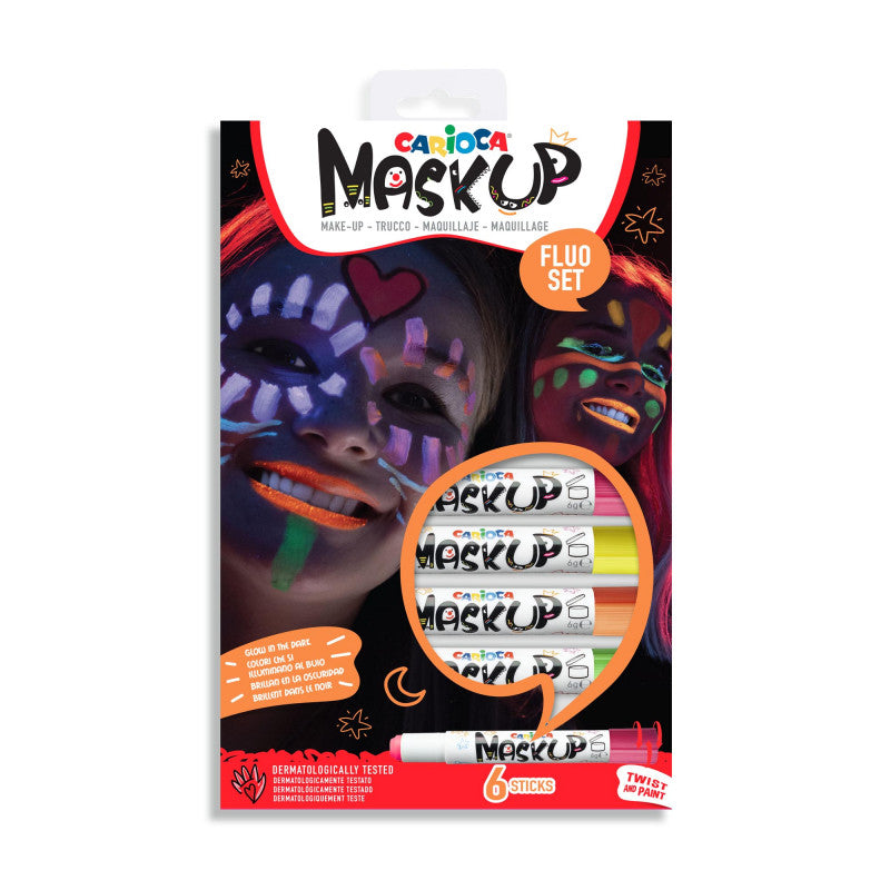 Buy Carioca Make Up Mask Up Neon 6pcs | Yallatoys.com
