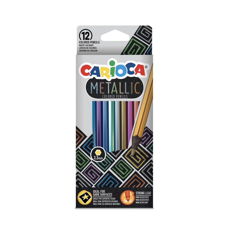 Buy Carioca Metallic Pencils 12pcs | Yallatoys.com