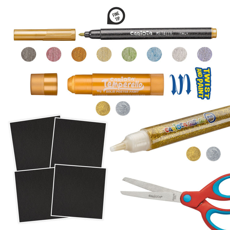 Buy Carioca Coloring Metallic Creator Set | Yallatoys.com