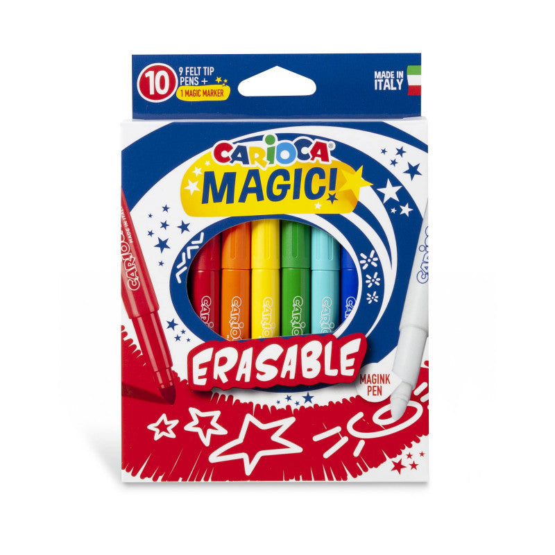 Buy Carioca Magic Felt Tip Pens Erasable 10pcs | Yallatoys.com