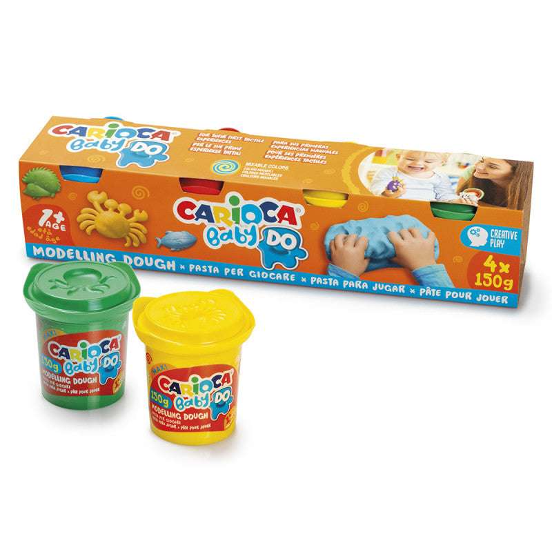 Buy Carioca Modelling Dough Baby Do 150g 4pcs | Yallatoys.com