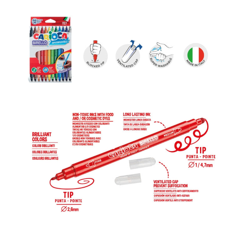 Buy Carioca Travel Suitcase 30 Felt Tipcs & Coloring Album | Yallatoys.com