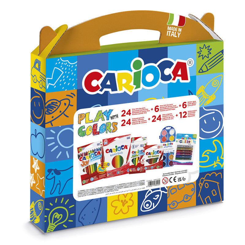 Buy Carioca Coloring Set Play With Color Set Of 60pcs | Yallatoys.com