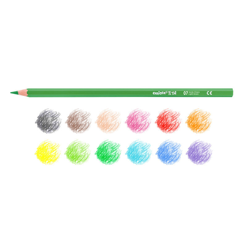 Buy Carioca Color Pencil Hexagonal Set Of 12pcs | Yallatoys.com
