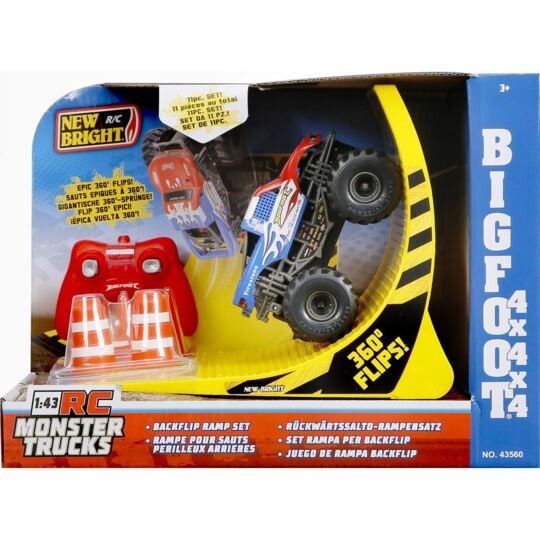 Buy New Bright Big Foot Monster Truck Back Flip Derby Remote Control | Yallatoys.com